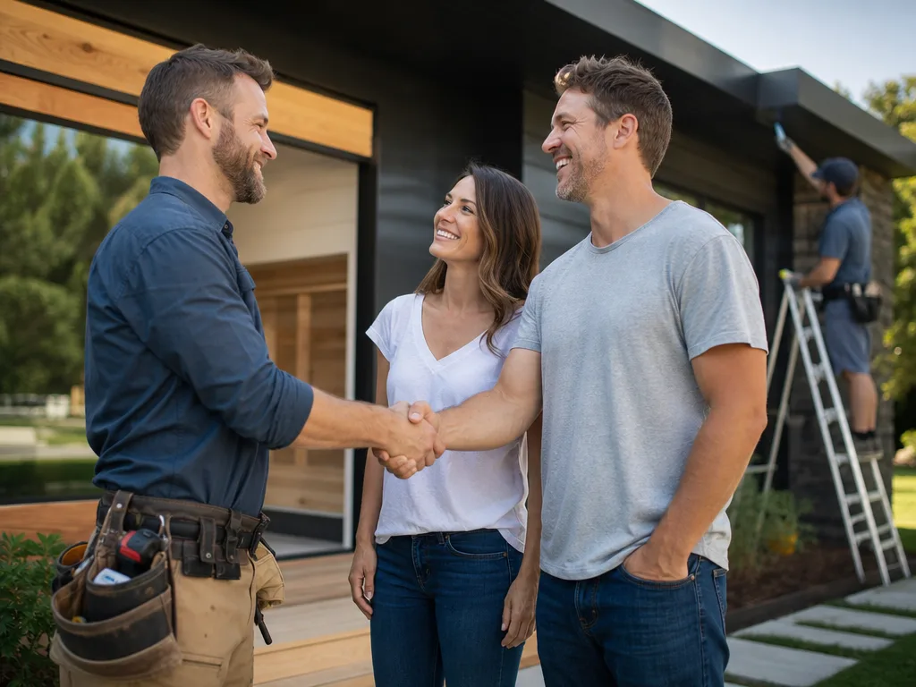A smart new website with quote requests and job photos for a local builder