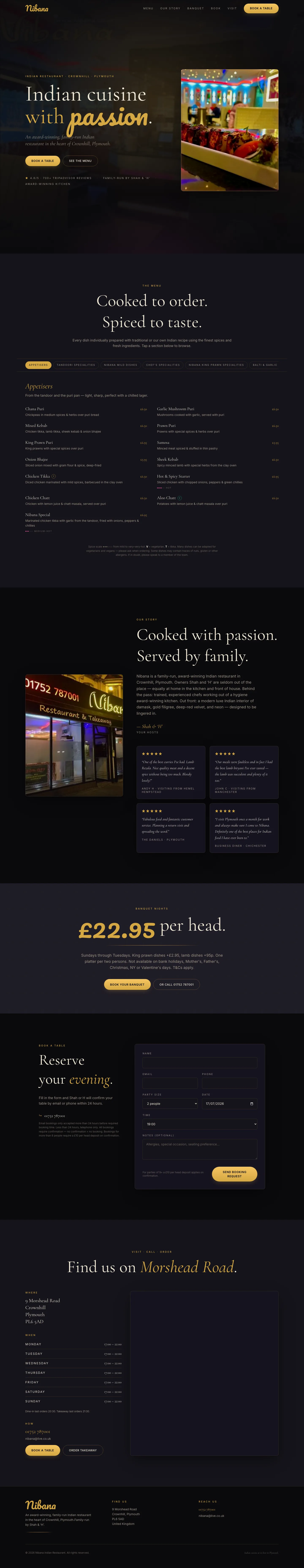 Nibana Plymouth website, full page, an example ProperSites build
